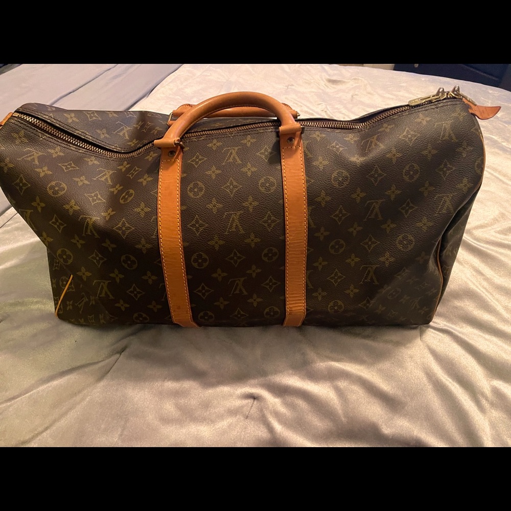 Louis Vuitton keepall 55 monogram duffel bag